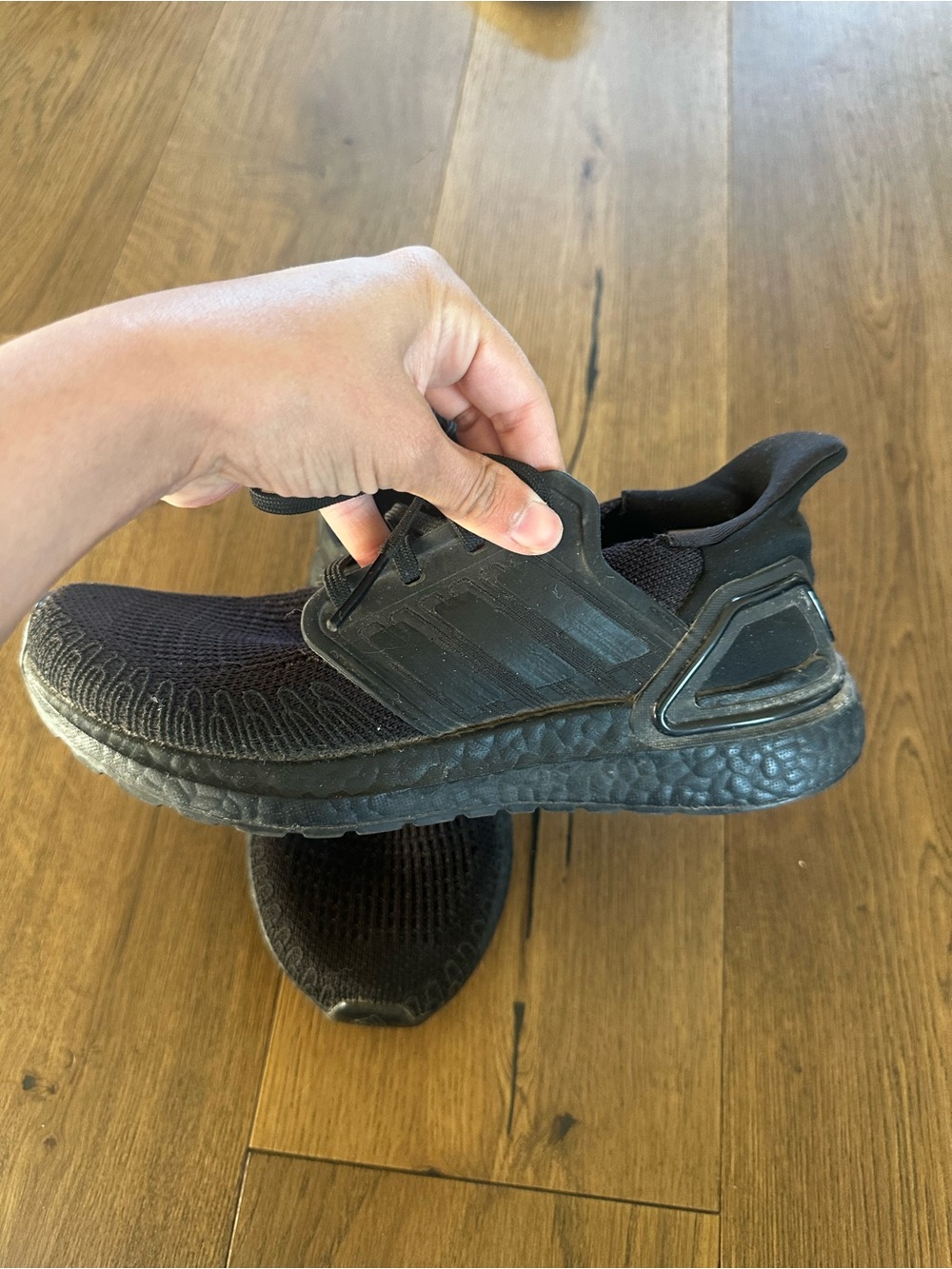 Adidas Ultraboost 20 Black Boost Sneakers Continental Sole Size 5